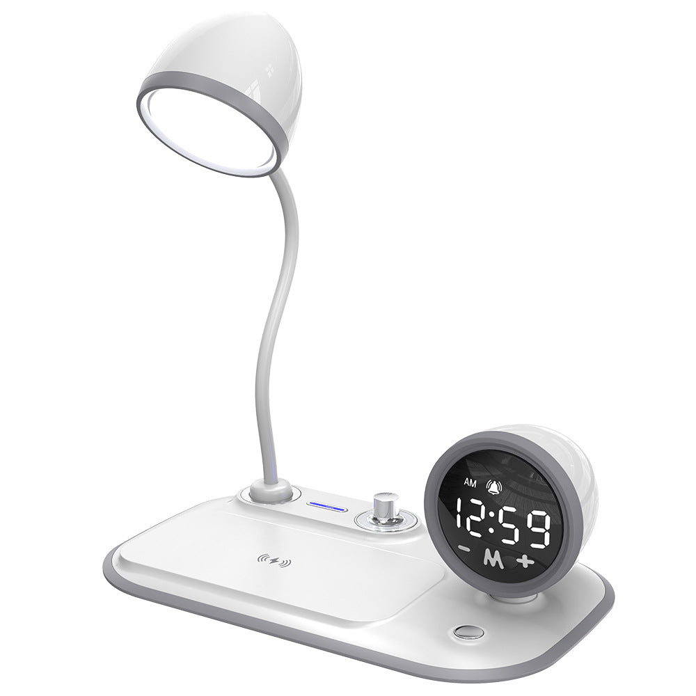 Smart 3-in-1 Desk Lamp with Wireless Charging & LED Clock