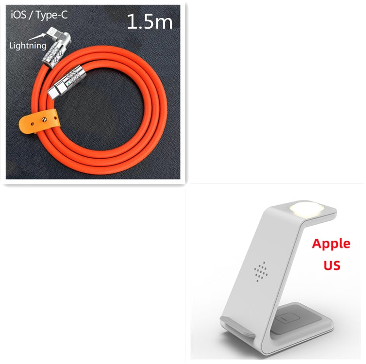 3-in-1 Wireless Charging Dock for Phone, Watch & Earbuds