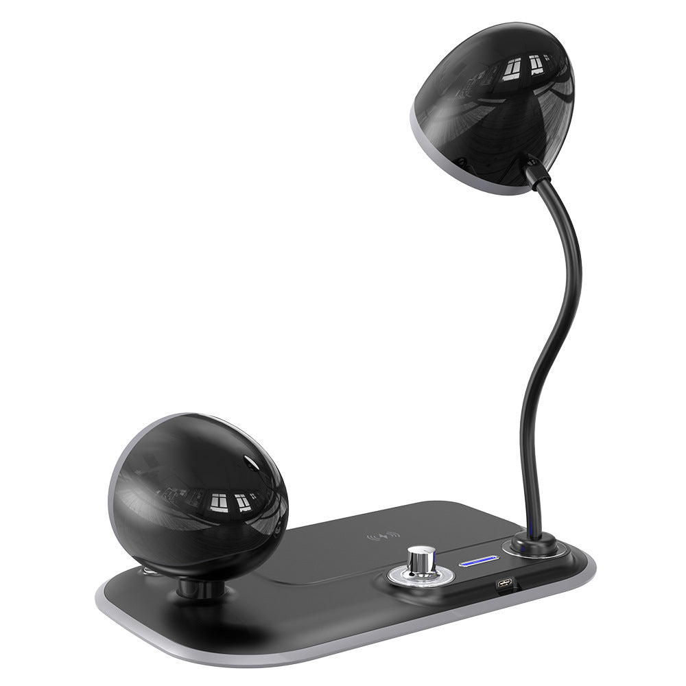 Smart 3-in-1 Desk Lamp with Wireless Charging & LED Clock