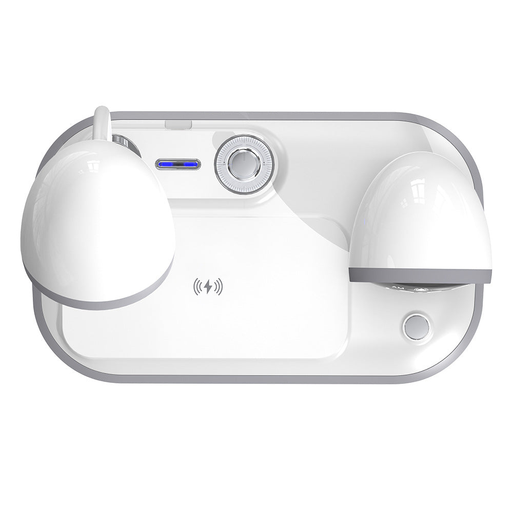 Smart 3-in-1 Desk Lamp with Wireless Charging & LED Clock