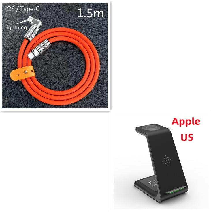 3-in-1 Wireless Charging Dock for Phone, Watch & Earbuds